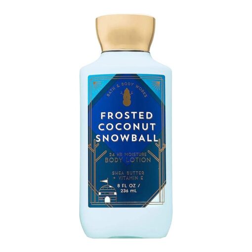 Bath & Body Works FROSTED COCONUT SNOWBALL Super Smooth Body Lotion 8 Fluid Ounce ( Packaging Varies )