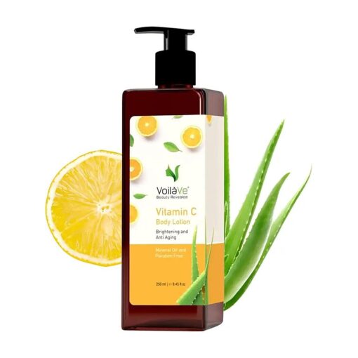 Daily Moisture Hydrating Body Lotion With Vitamin C, Aloe Vera, Lemon - Reduces Appearance Of Fine Lines & Wrinkles - Fits All Skin Types - As Seen On TV - 8.45 fl, Oz