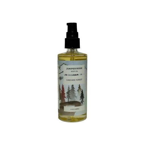 Juniper Ridge Cascade Forest Moisturizing Body Oil - Hydrating Skin Care - Scented with Essential Oils - Perservative Free - 4oz - Packaging May Vary