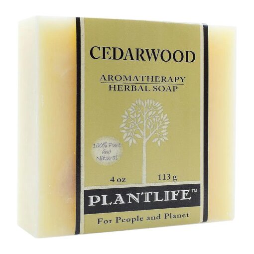 Plantlife Cedarwood Bar Soap - Moisturizing and Soothing Soap for Your Skin - Hand Crafted Using Plant-Based Ingredients - Made in California 4oz Bar