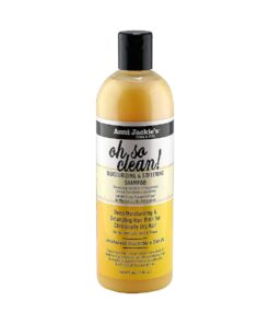 Aunt Jackie 's Curls and Coils Oh So Clean Deep Moisturizing and Softening Hair Shampoo for Natural Curls, Coils and Waves, Enriched shea Butter, 16 oz