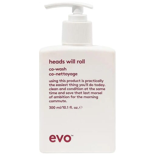 evo Heads Will Roll Cleansing Conditioner for Curly Hair - Moisturizing Curl Defining & Frizz Eliminating