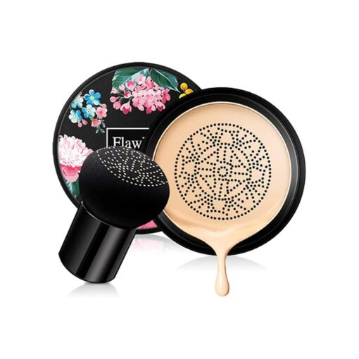 Air Cushion CC Cream Moisturizing Concealer Mushroom Head Brush Waterproof Makeup Foundation Moisture BB Cream for Women Girls ( flower )