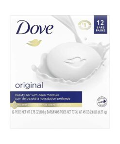 Dove Original Moisturizer Cream Bars, Original, 3.75 oz, 12 Ct