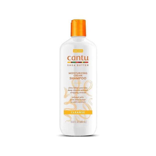 Cantu Moisturizing Cream Shampoo with Shea Butter, 13.5 fl oz