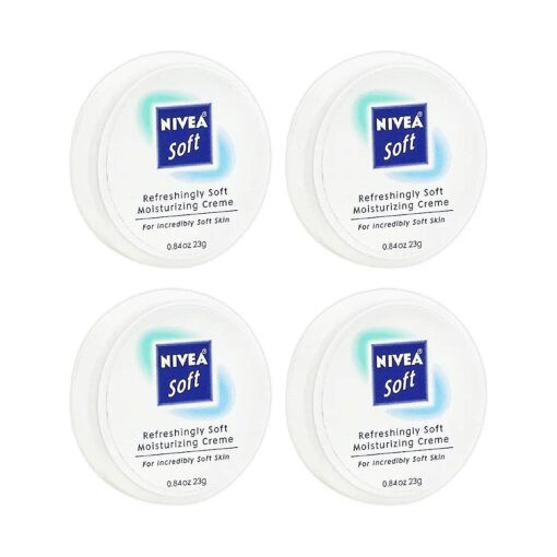 Nivea Soft, Refreshingly Soft Moisturizing Creme, .84 Oz, ( 4 Pack Value Bundle )