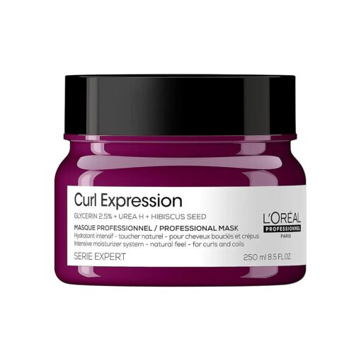 L'Oreal Professionnel Curl Expression Mask | Moisturizes and Pre-Detangles | Adds Shine | For Curly and Coily Hair Types | Paraben Free | 8.5 Fl, Oz .