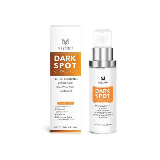 Dark Spot Corrector, Dark Spot Remover For Face Serum 50 ml, Formulated with Advanced Ingredient 4-Butylresorcinol, Kojic Acid, Lactic Acid, Salicylic Acid and Licorice Root Extract