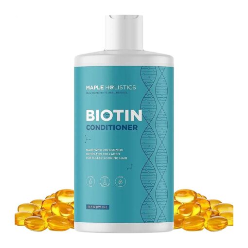 Volumizing Biotin Conditioner for Thinning Hair - Biotin and Collagen Conditioner for Dry Hair Treatment Plus Fine Hair Care - Sulfate Paraben & Silicone Free Conditioner for Damaged Dry Hair