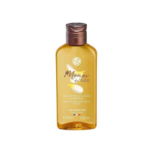 Yves Rocher Monoi Multi-Purpose Moisturizing Dry Oil | Hydrating Tahitian Body & Hair Oil |4.2 fl oz