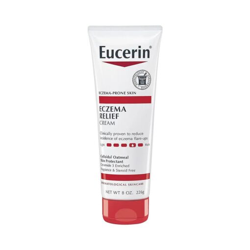 Eucerin Eczema Relief Cream, Full Body Lotion for Eczema-Prone Skin, Moisturizing Eczema Cream, Body Moisturizer, 8 oz, Tube