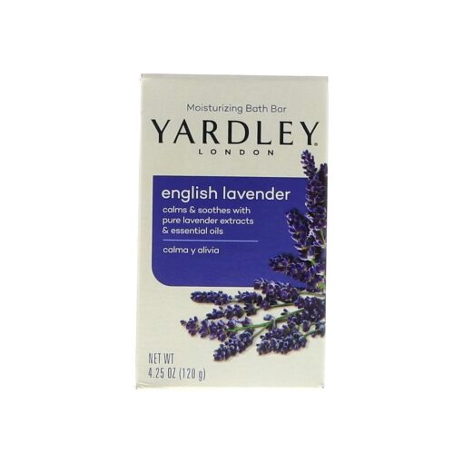 Yardley London Moisturizing Bar English Lavender with Essential Oils 4.25 oz ( Pack of 7 )