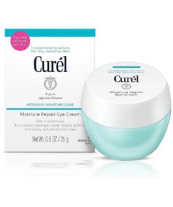 Curel Japanese Skin Care Moisturizer Repair Eye Cream, Under Eye Cream for Dry, Sensitive Skin, Fragrance Free & pH Balanced, 0.8 Oz