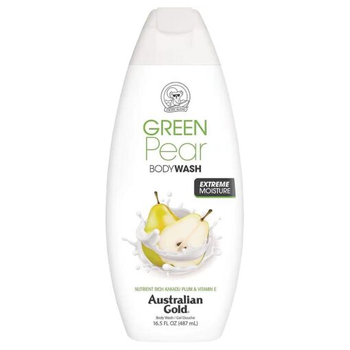 Green Pear Body Wash, 16.5 Ounce | Gentle & Moisturizing with Nutrient Rich Kakadu Plum & Vitamin E