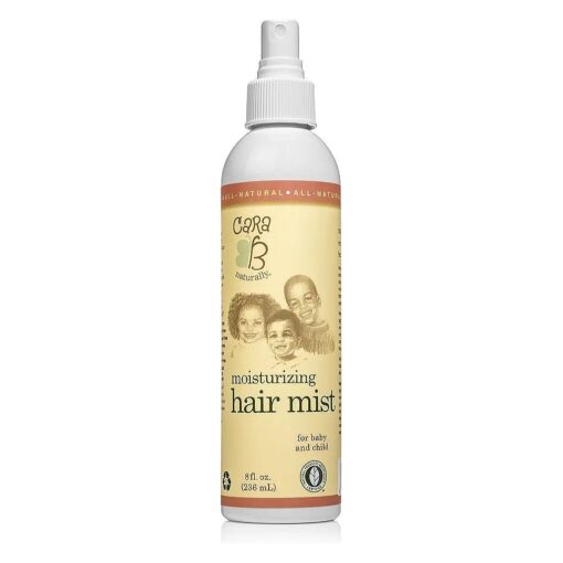 Moisturizing Hair Mist For Kids and Babies Textured, Curly Hair - Natural Hair Detangler Misting Spray Great On Sensitive Skin, Eczema-Friendly - 8 Ounces