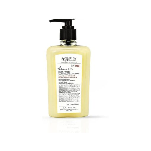 C.O, Bigelow Lemon Hand Wash - No, 1142, Moisturizing Liquid Hand Soap with Lemon Extract & Vitamin C, Cruelty Free & Gentle for All Skin Types, 10fl oz .