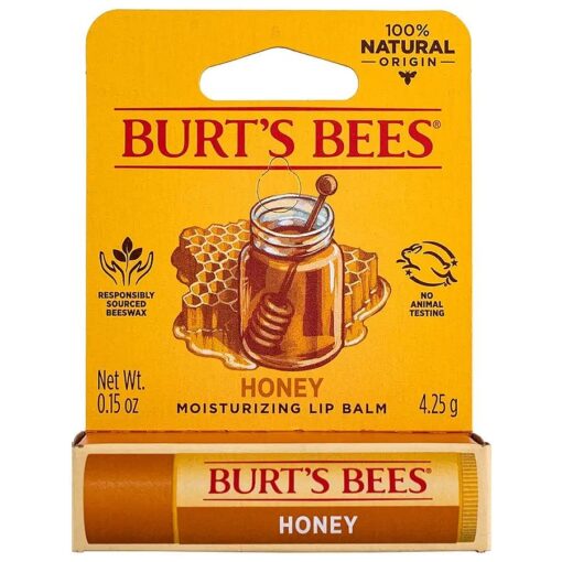 Burt 's Bees Honey Moisturizing Lip Balm 0.15 oz ( Pack of 4 )