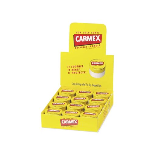 Carmex Moisturizing Lip Balm, Original Flavor, 0.25 oz Jar, 12/Box ( LIL62458 )