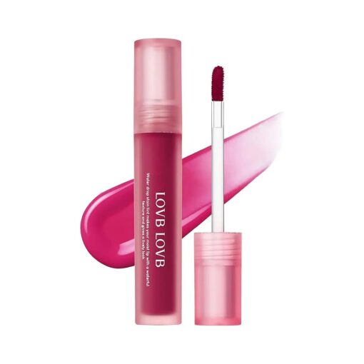 Water Drop Stain Tint 0.13 oz, | Liquid lip stain tint | Moisturizing lip tint | Lip makeup | Lightweight, Longwear | Hydrated Lips ( 05 ROSE DEW )