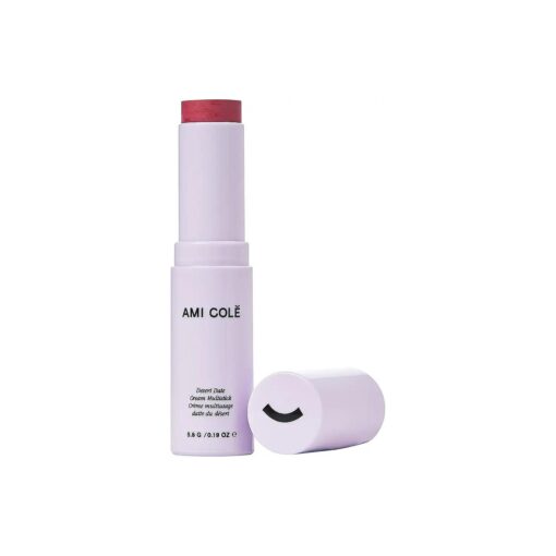 AMI COLE Desert Date Cream Multistick Lip and Cheek Tint ( Hibiscus ), moisturizing lip tint, lip and cheek stain, natural lip color