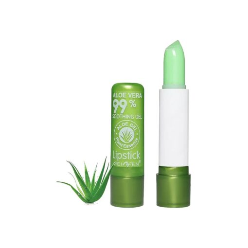 Aloe Vera Lipstick, Magic Temperature PH Color Changing Moisturizing Lipstick, Tinted Lip Balm, Lip Tint, Lip Makeup, Glossier Lip Balm, Natural Lasting Moisturizing Lipstick for Women