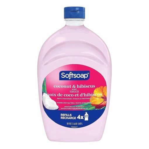 Softsoap Moisturizing Liquid Hand Soap Refill, Coconut & Hibiscus - 50 Fl, Oz