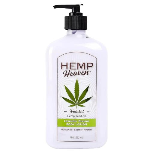 Moisturizing Body Lotion - Lavender dreams made with Natural Hemp Seed Oil For Men & Women,18 Oz