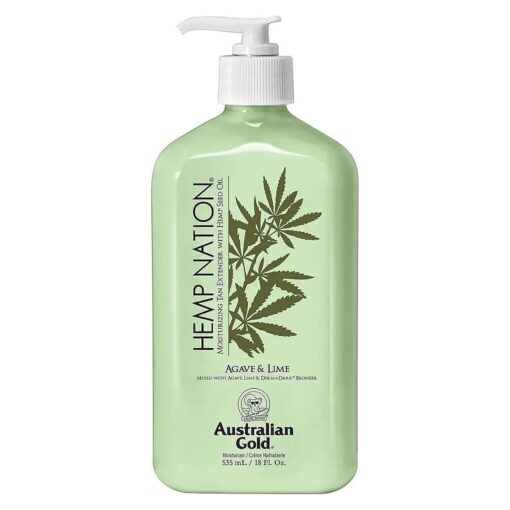 Australian Gold Hemp Nation Agave & Lime Moisturizing Tan Extender with Hemp Seed Oil