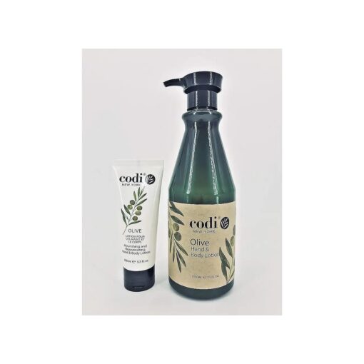 Codi Olive Hand and Body Lotion Big and Small Kit, 750ml/25oz + 3.3oz/100ml