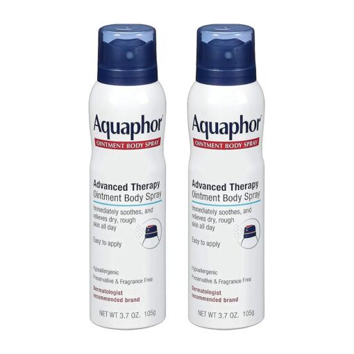 Aquaphor Ointment Body Spray - Moisturizes and Heals Dry, Rough Skin - 3.7 oz, Spray Can, 2 Pack