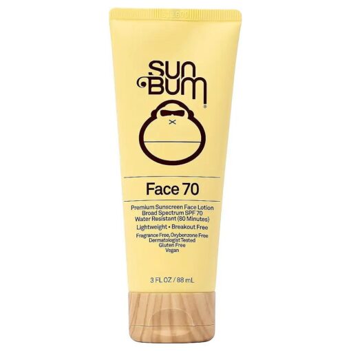 Original SPF 70 Sunscreen Face Lotion with Vitamin E | Vegan and Hawaii 104 Reef Act Compliant ( Octinoxate & Oxybenzone Free ) UVA/UVB Broad Spectrum Fragrance-Free Moisturizing |3oz