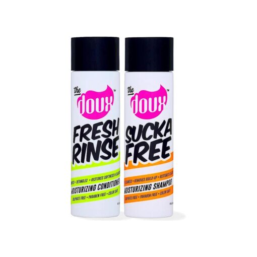 The Doux SUCKA FREE Moisturizing Shampoo and FRESH RINSE Moisturizing Conditioner - Hydrating Shampoo and Conditioner Bundle