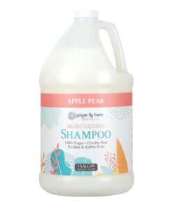 Ginger Lily Farms Botanicals Moisturizing Shampoo for All Hair Types, 100 % Vegan & Cruelty-Free, Apple Pear Scent, 1 Gallon Refill ( 128 fl oz )