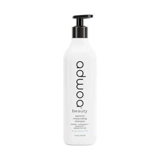 adwoa beauty Baomint ( tm ) Moisturizing Shampoo With Baobab, Rosemary, Mint and Jamaican Black Castor Oils To Aid Hair Growth And Support Length Retention For Coily and Curly Hair .