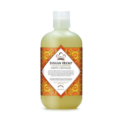 Nubian Heritage Shampoo for Weak Hair, Indian Hemp Helps Strengthen and Nourish Hair, 12 Oz