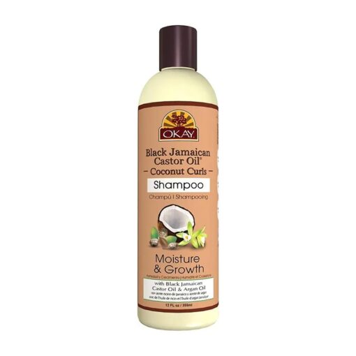 OKAY BLACK JAMAICAN CASTOR OIL and COCONUT SHAMPOO 12.oz / 355ml