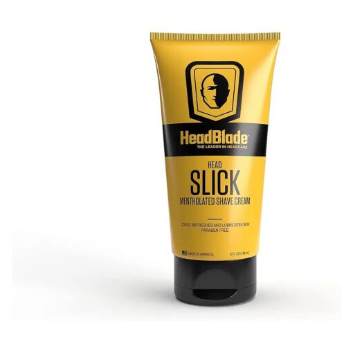 HeadBlade HeadSlick Shave Cream 5 oz for Smooth Head shaving for Bald Men, Helps with Irritation, Redness, & Razor Burn