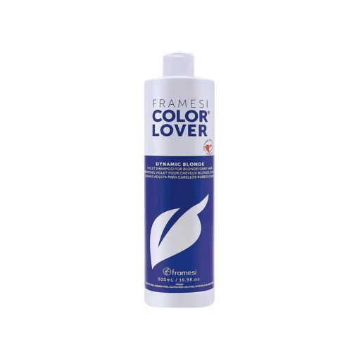 Framesi Color Lover Dynamic Blonde Purple Shampoo, Sulfate Free Shampoo, Color Treated Hair