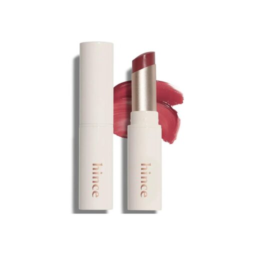 HINCE Mood Enhancer Lip Glow, Moisturizing Lip Balm with Shea Butter & Sweet Almond, Non-Sticky and Long-lasting Tinted Lip Tint with Buttery Balm Texture for Neutral Color 0.2oz, ( 1, DEAR ROSE, 02 )