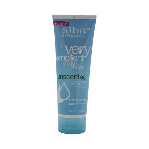 Alba Botanica Very Emollient Cream Shave, Unscented, 8 Oz