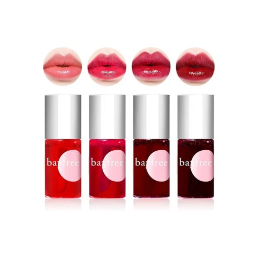 4 Colors Lip Tint Stain Set, Matte Velvet Lip Tint Watery Lip Stain Mini Liquid Lipstick, Moisturizing Waterproof Long Wear Plump Lip Gloss Long-lasting Waterproof Korean Lip Tint Non-Sticky ...