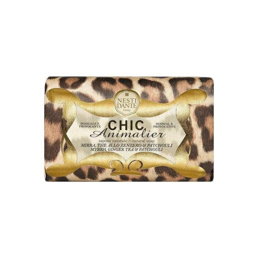 Nesti Dante Chic Animalier Natural Soap - Myrrh, Ginger Tea & Patchouli 250g/8.8oz