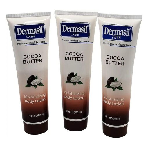 Dermasil COCOA BUTTER moisturizing Body Lotion 10 fl oz ( Pack of 3 )