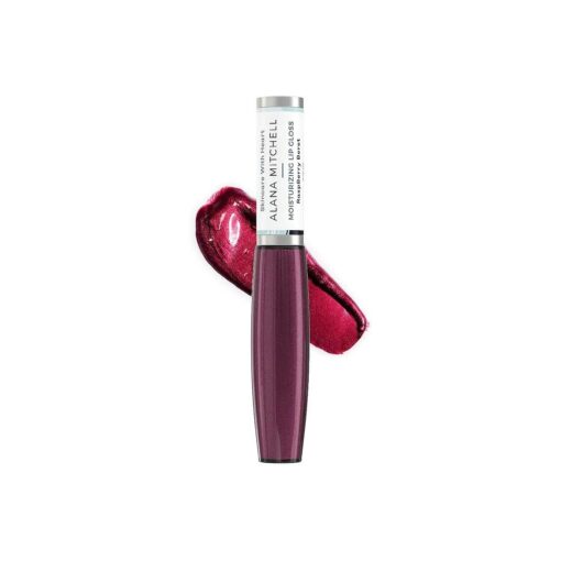 Alana Mitchell Moisturizing Lip Gloss - Tinted Lip Gloss for Healthy, Soft Lips - Lip Plumper Gloss w/Jojoba Oil & Vitamin E - Lip Makeup for a Youthful, Plump Look ( Raspberry Beret )