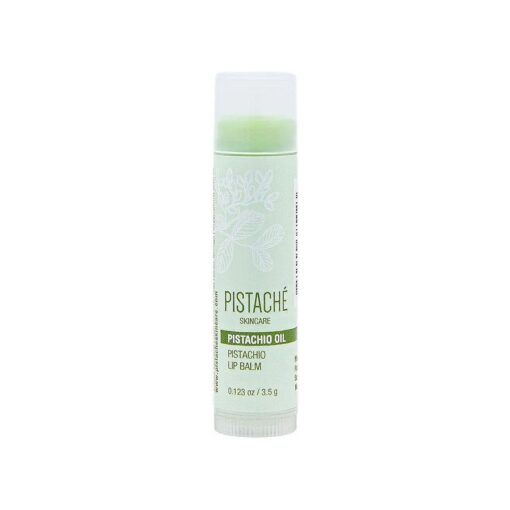 Pistache Skincare Pistachio Oil Lip Balm + Hydrates and Plumps + Moisturizing and Nourishes + Antioxidant Protection + Dry Lip Protection, 0.12 oz