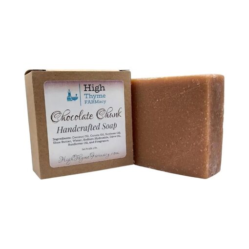 Chocolate Chunk Handmade Soap - 5 Ounce Bar of Chocolate Scented Soap - Handcrafted Lye Soap - Dry Skin Remedy Soap