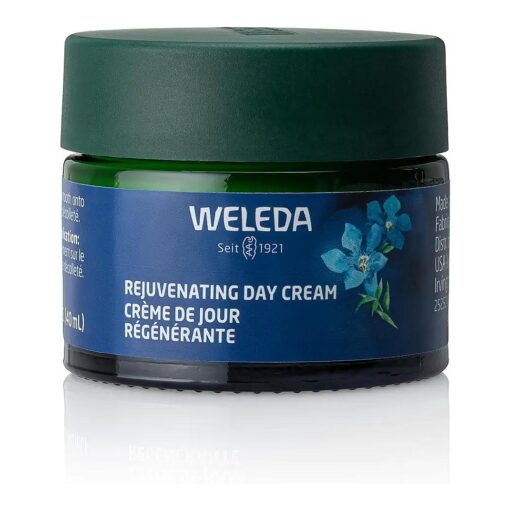 Weleda Face Care Rejuvenating Day Cream, 1.3 Fluid Ounces, Plant Rich Moisturizer with Blue Gentian and Edelweiss