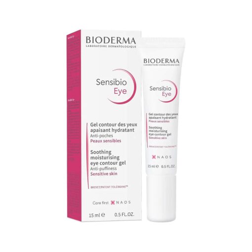 Bioderma - Eye Gel - Sensibio - Moisturizing and Visibly Reduces Fine Lines - Skin Soothing - Eye Gel for Sensitive Skin