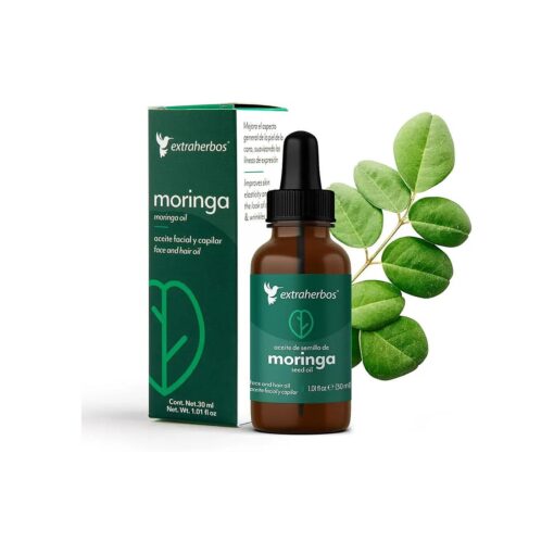 Moringa Oil | Cold Pressed, Vitamin E Rich, Hydrating and Anti-Aging Face and Hair Oil | Face and Hair Oil, 30ml