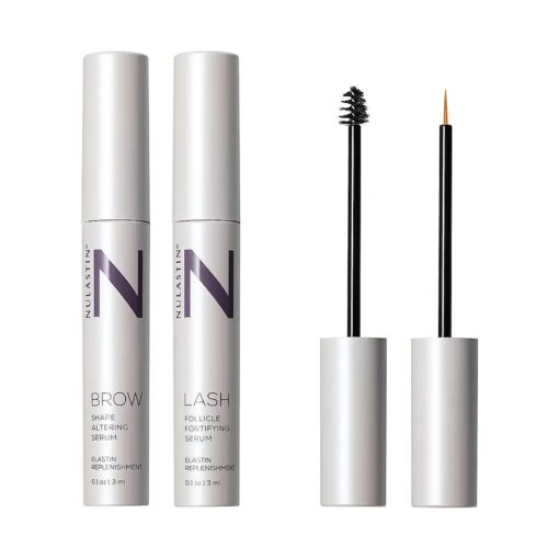 LASH and BROW Dual System, Eyelash & Eyebrow Boosting Serums with Elastaplex Technology, Vegan-Friendly & Cruelty-Free ( 2-pack, 3 ml Each )